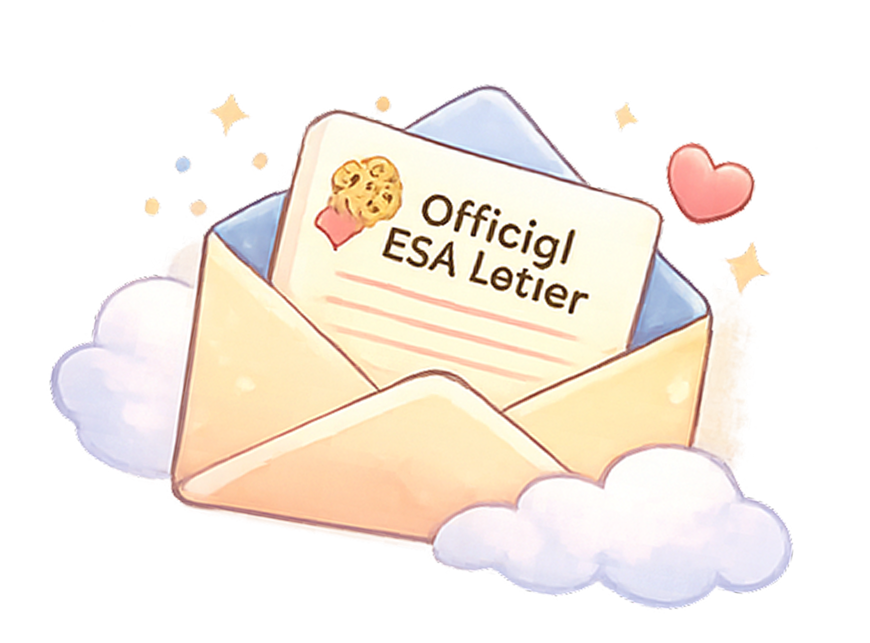 Official ESA letter illustration